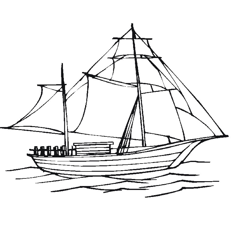 126 Dessins De Coloriage Bateau à Imprimer