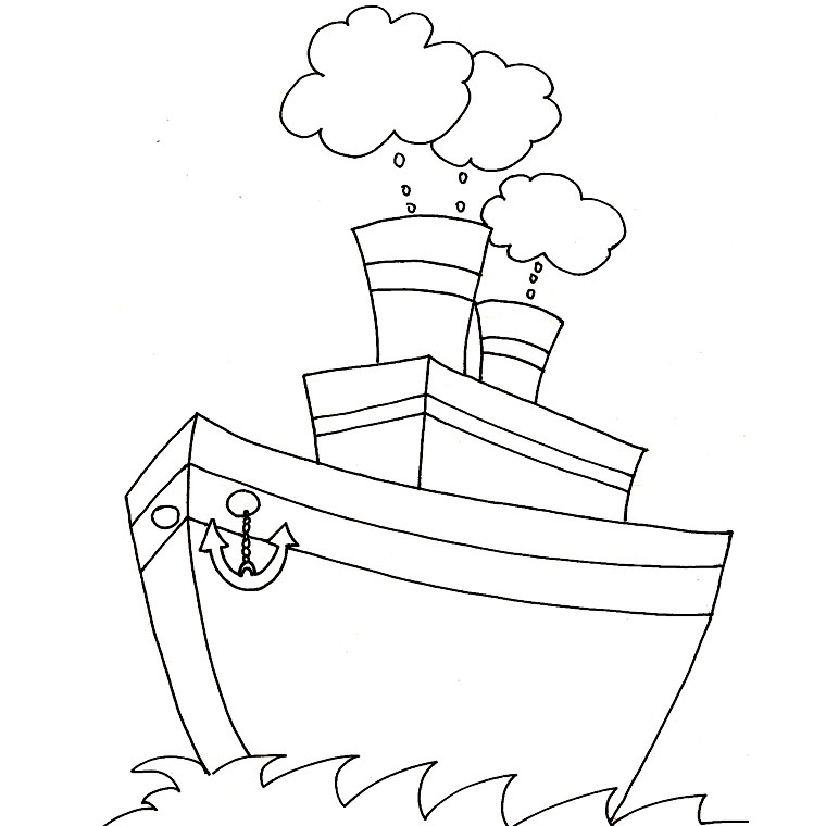 coloriage à dessiner bateau a voile à imprimer