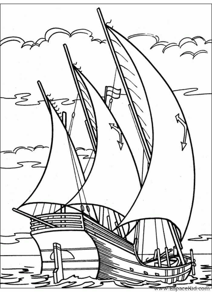dessin à colorier bateau one piece