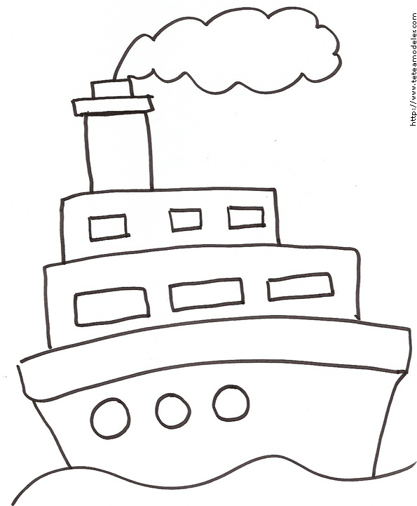 dessin bateau titanic