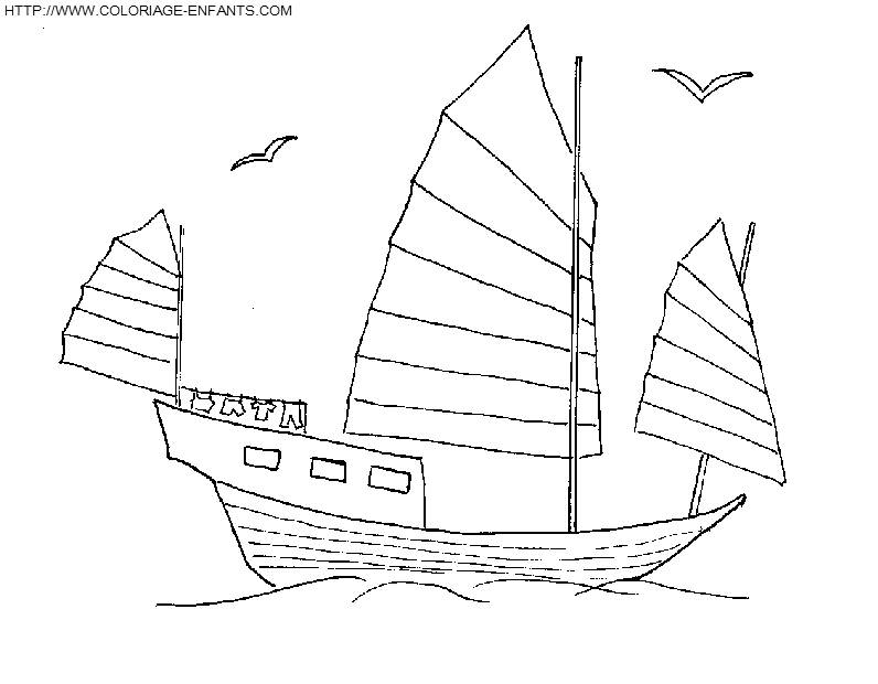 dessin bateau de pirate