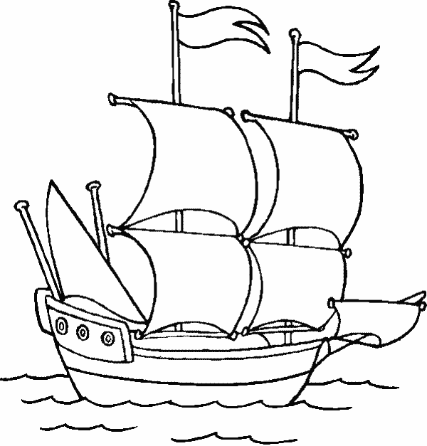 dessin bateau viking imprimer