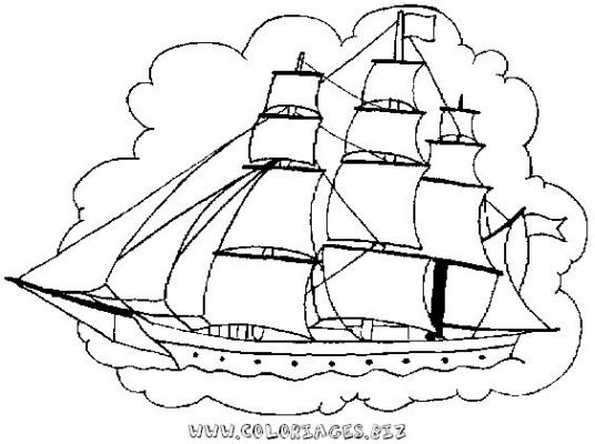 coloriage bateau de croisiere