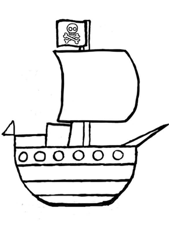 coloriage bateau