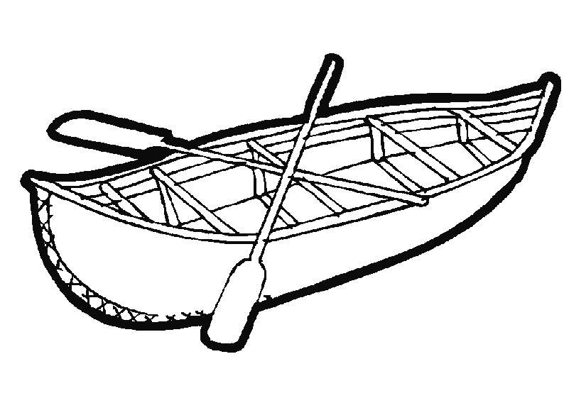 dessin à colorier bateau voilier