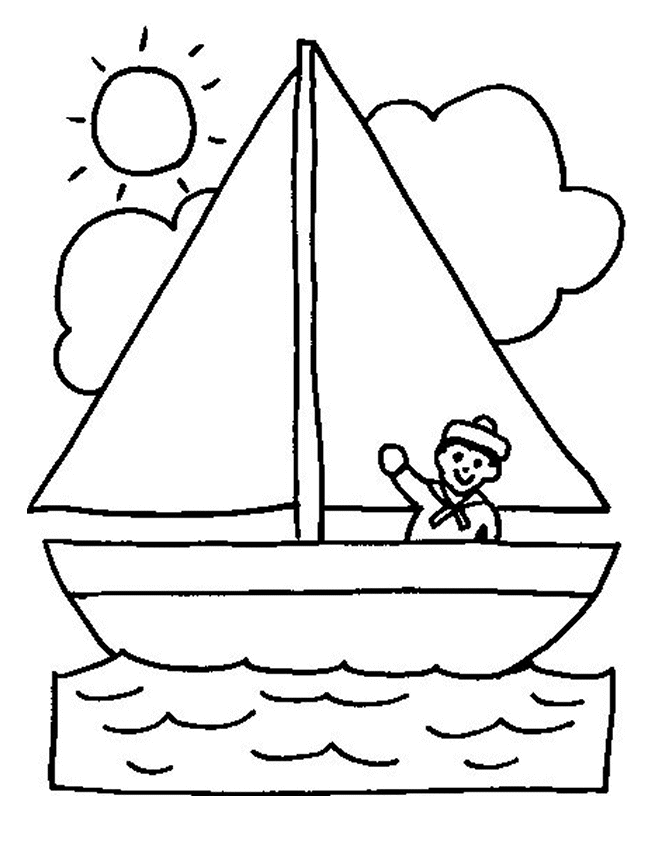 dessin bateau a roue