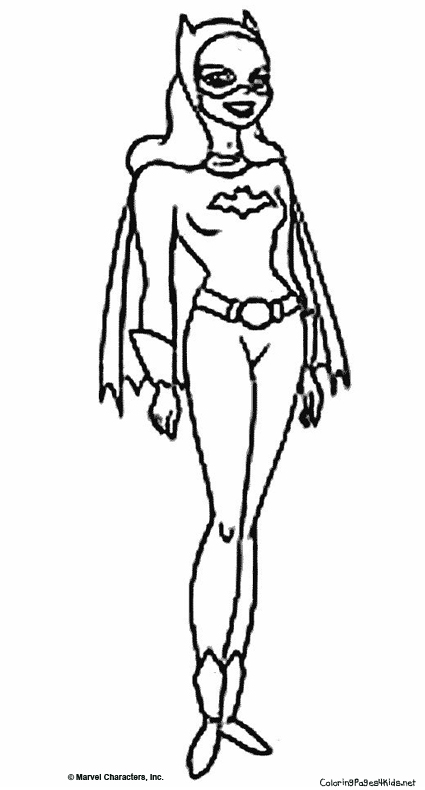 Coloriage Batgirl à colorier - Dessin à imprimer dessin à colorier batgirl