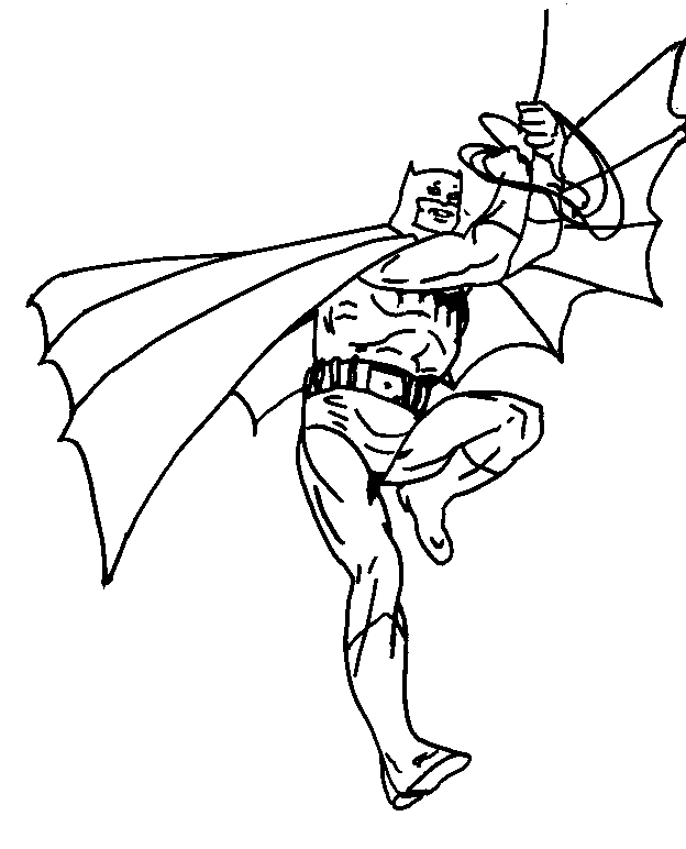 5 dessins de coloriage Batman Et Spiderman à imprimer