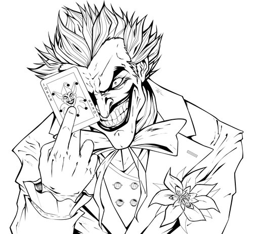 coloriage batman joker
