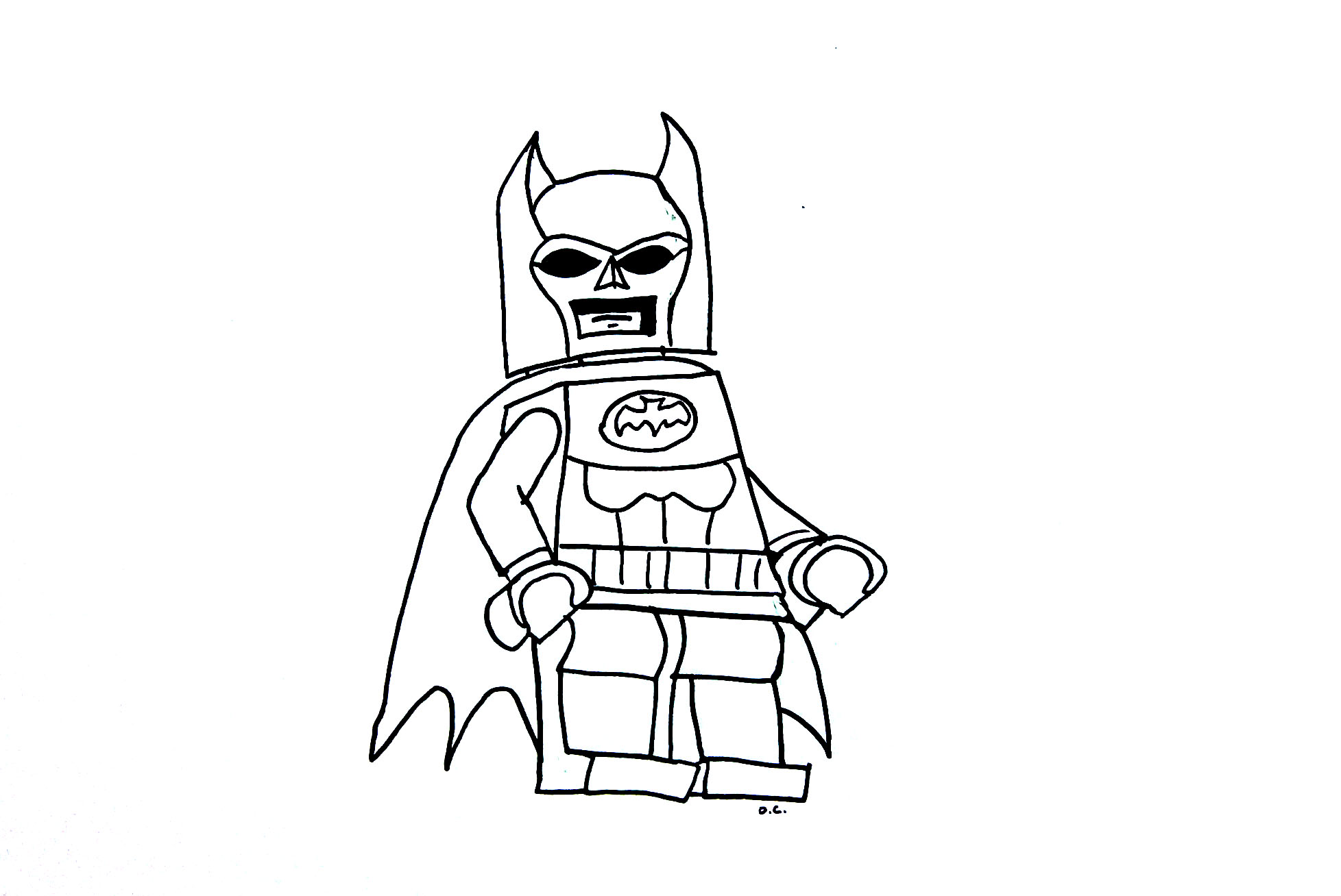 coloriage batman lego imprimer