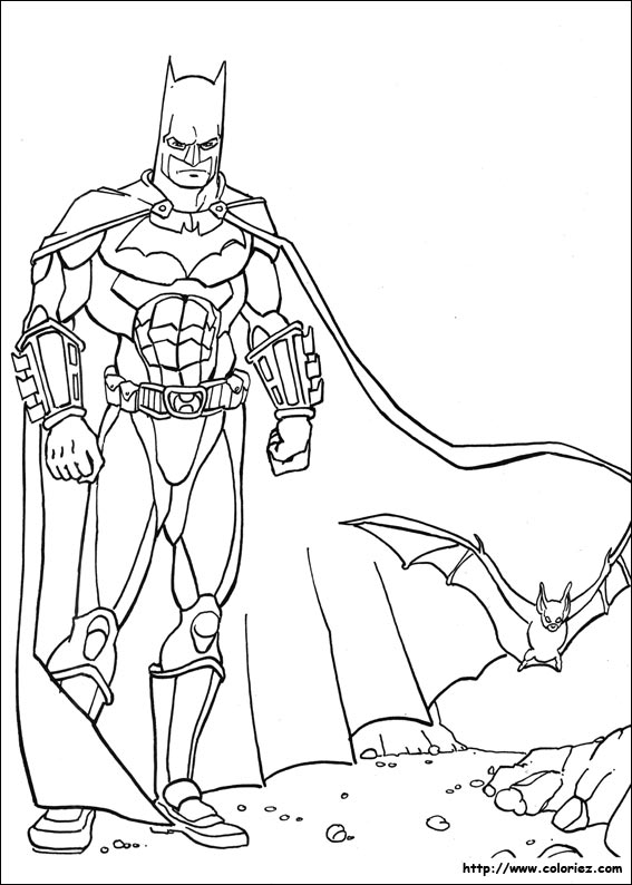 coloriage voiture batman à imprimer