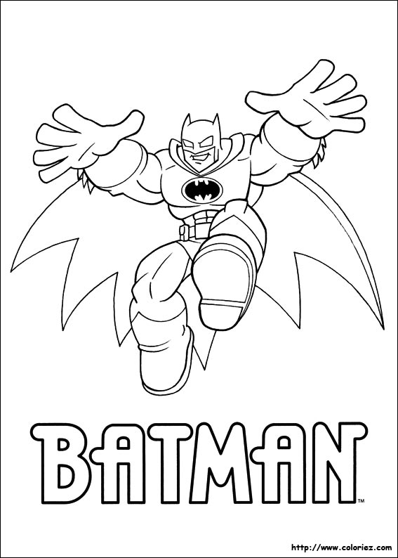 coloriage à dessiner batman lego
