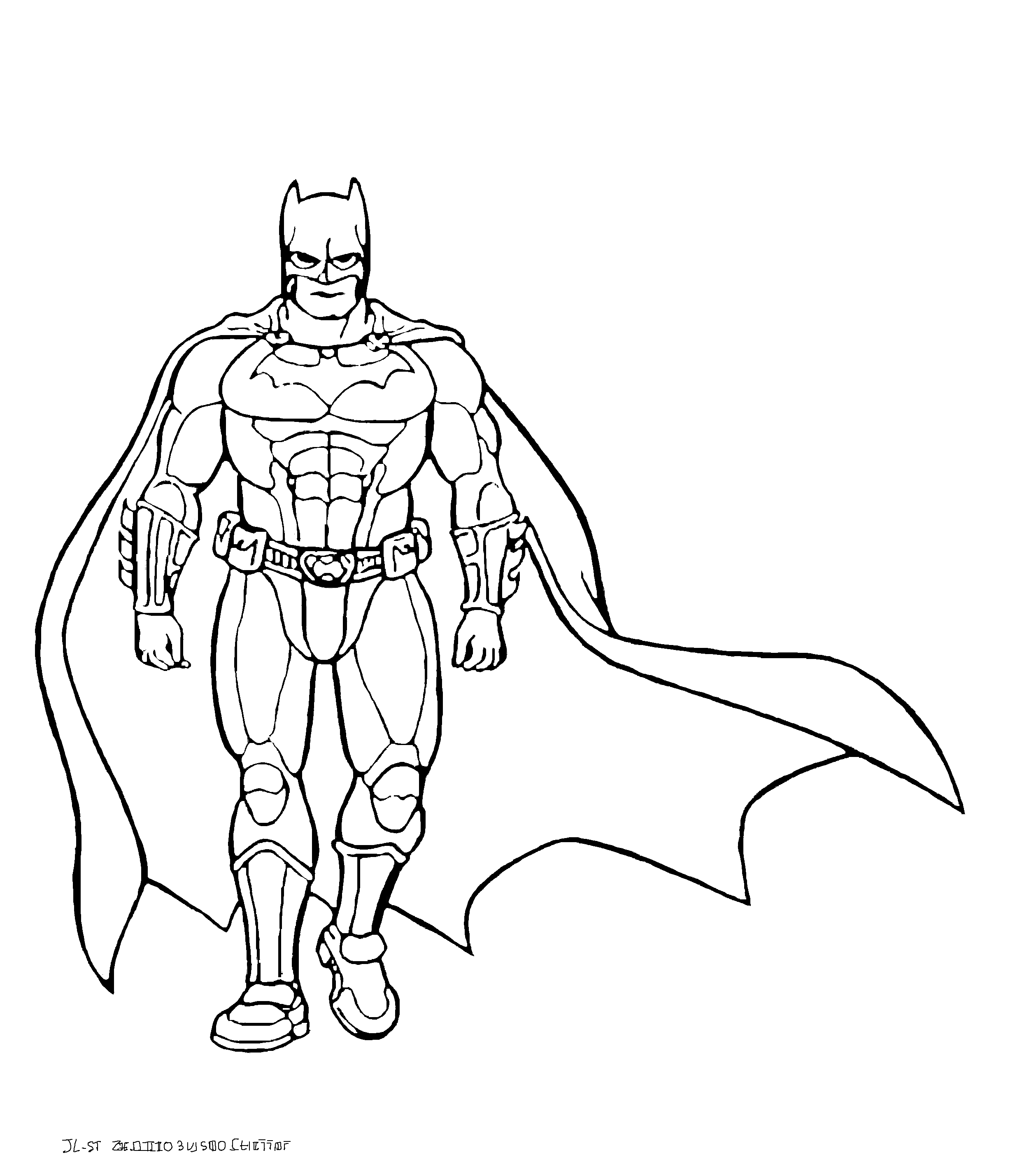 coloriage batman et sa moto