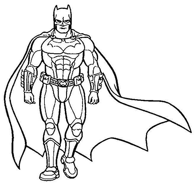 dessin à colorier batman à imprimer