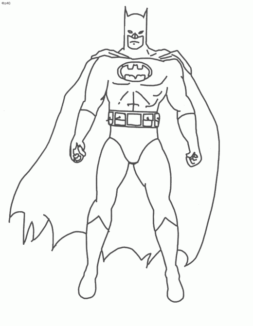 coloriage à dessiner batman spiderman imprimer