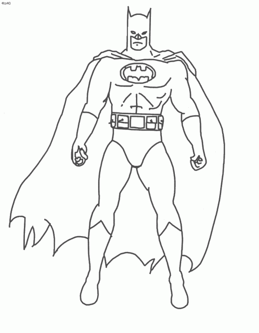 Coloriage à Dessiner Batman Spiderman Imprimer