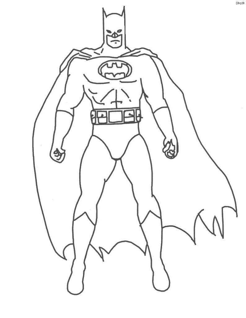 coloriage de batman a imprimer gratuit