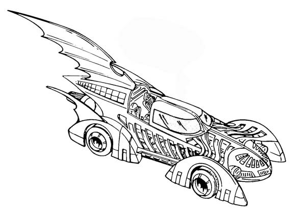 coloriage batman et sa moto