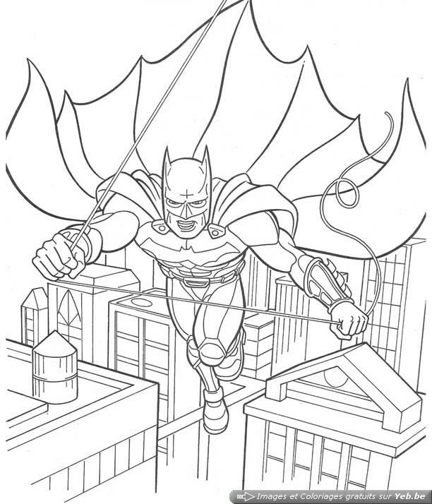 coloriage masque batman imprimer