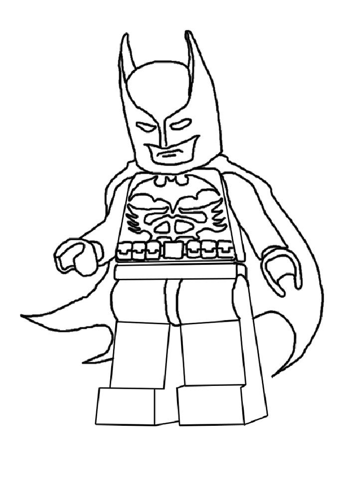 coloriage à dessiner batman bleu