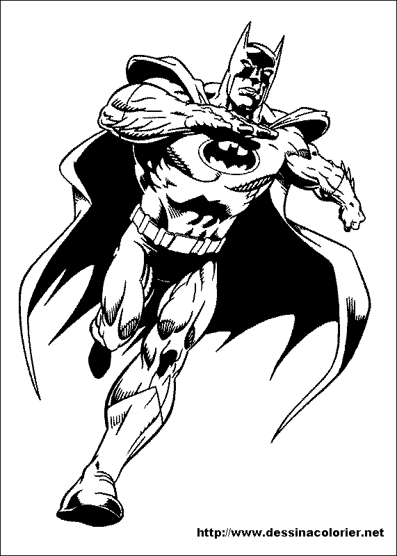 coloriage à dessiner de batman arkham