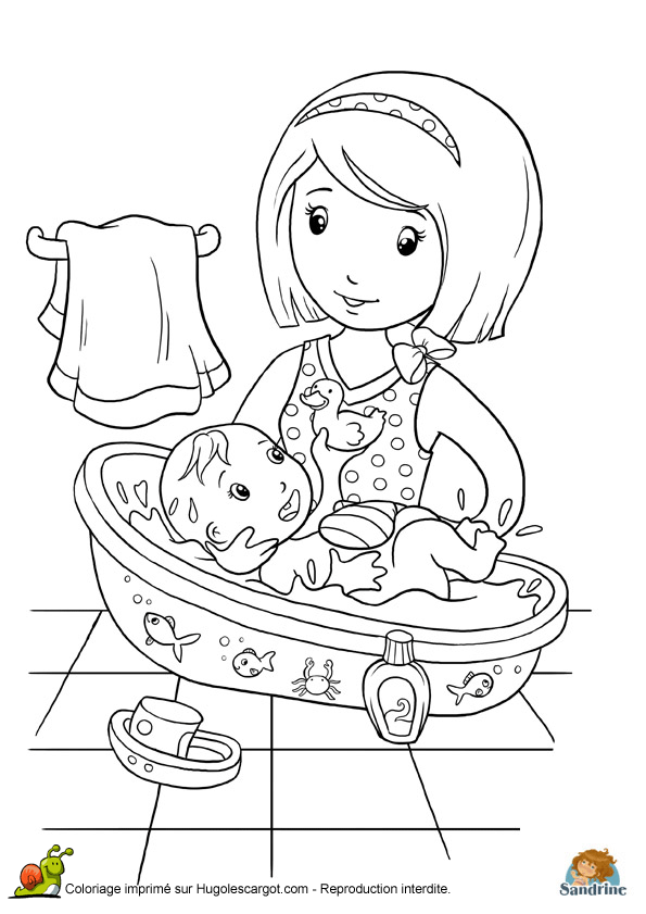 Dessin à Colorier Bébé Imprimer