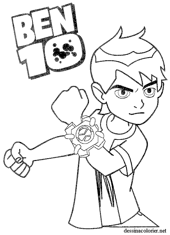 coloriage à dessiner ben 10 inferno