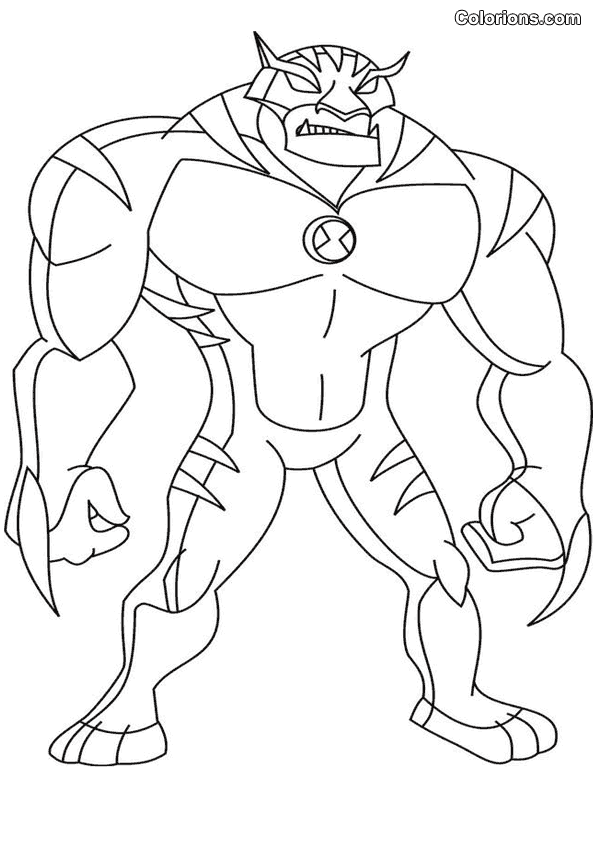 jeux coloriage  dessiner ben 10 omniverse