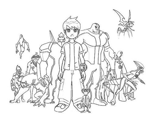 Coloriage Ben 10 à colorier - Dessin à imprimer dessin ben 10 vilgax