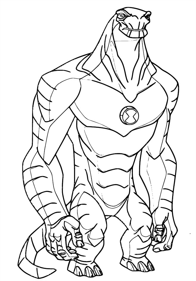 jeu de coloriage  dessiner ben 10 ultimate alien