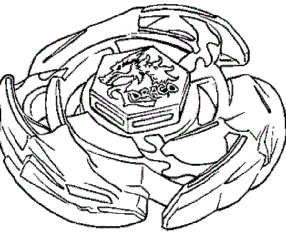 coloriage beyblade metal fury big bang pegasis