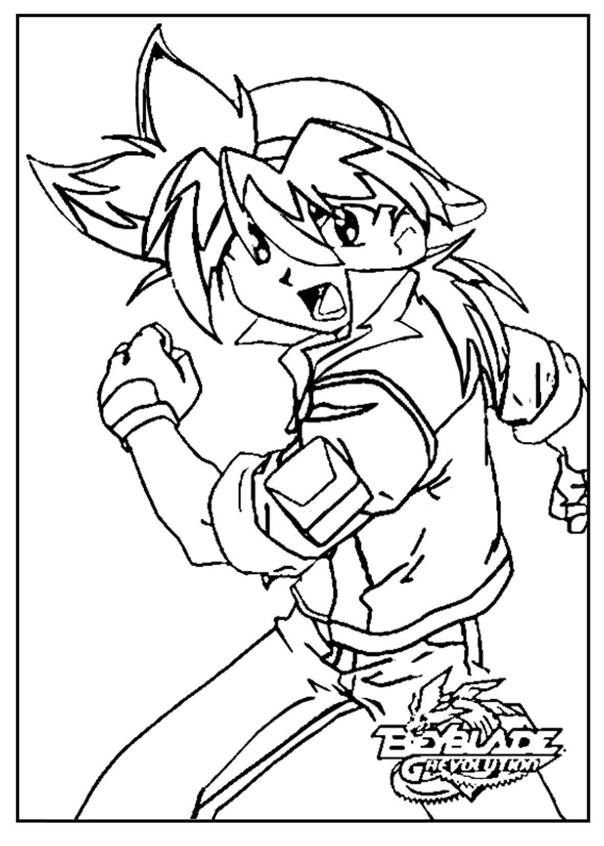 coloriage beyblade