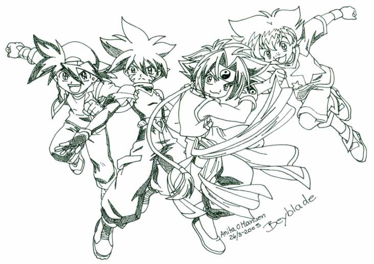 coloriage  dessiner a imprimer beyblade metal