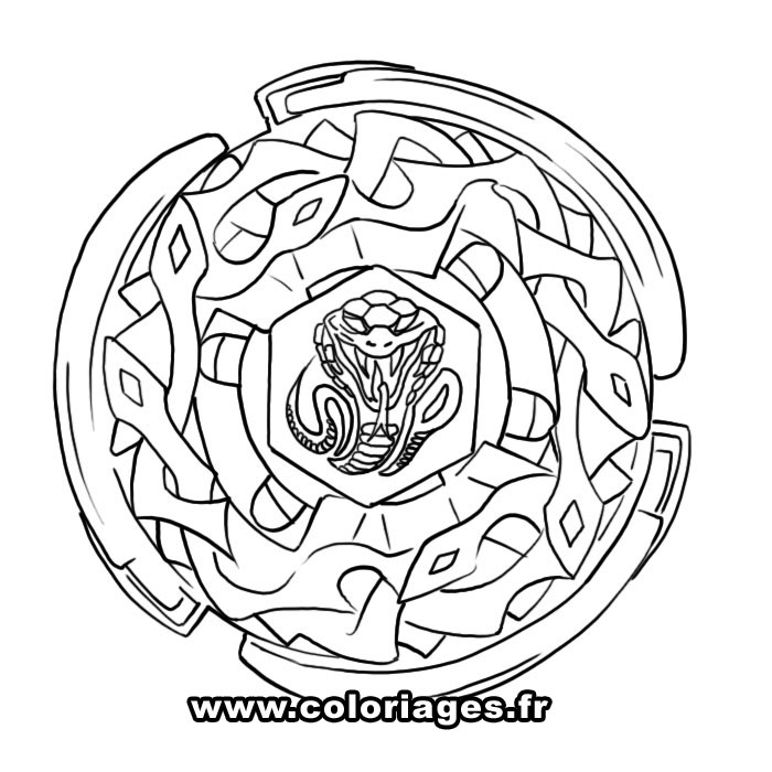 imprimer beyblade coloriage toupie