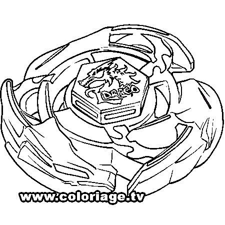 dessin  colorier de beyblade metal fury a imprimer