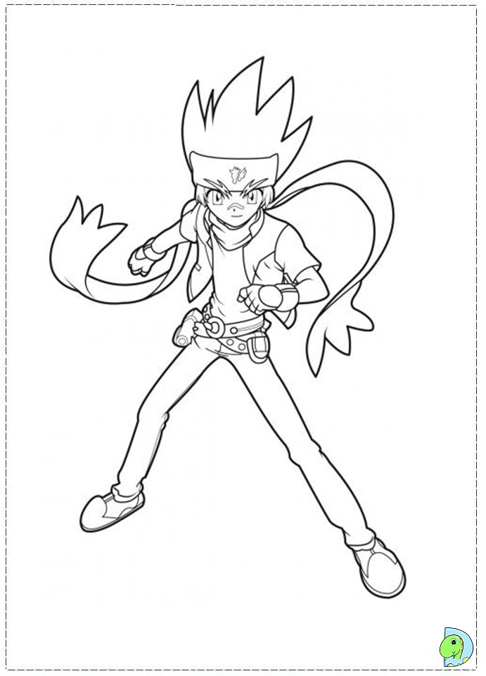 coloriage beyblade nemesis