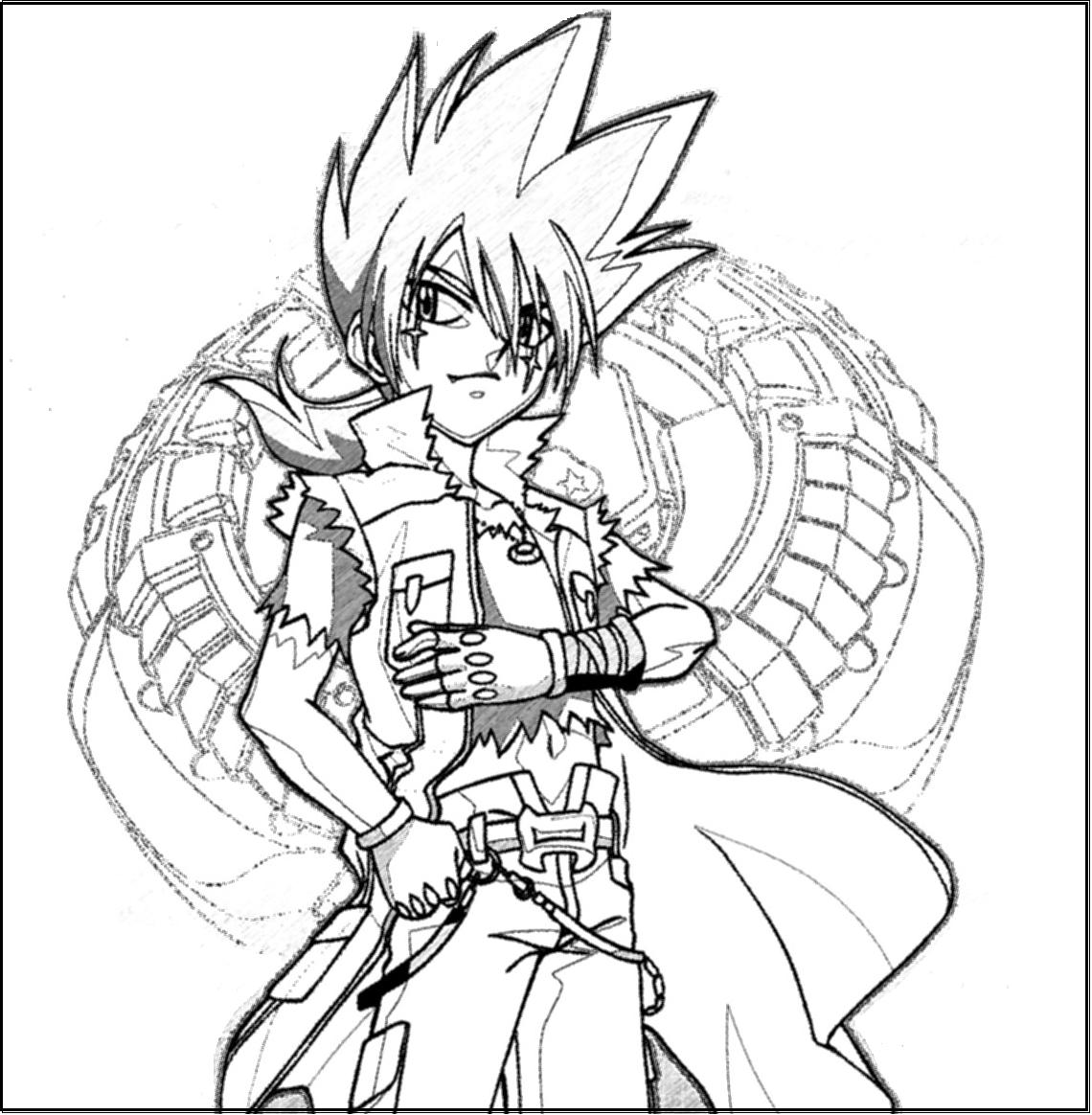 coloriage a dessiner toupie beyblade en ligne