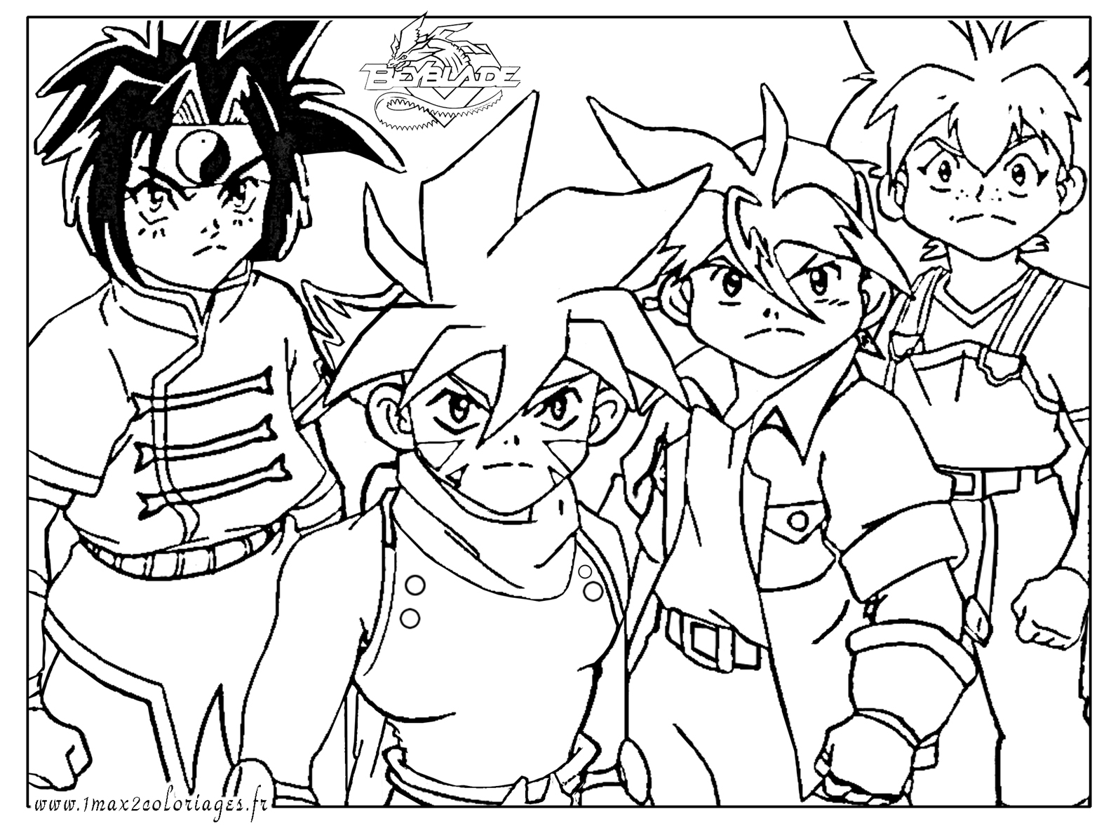 coloriage a dessiner toupie beyblade gratuit