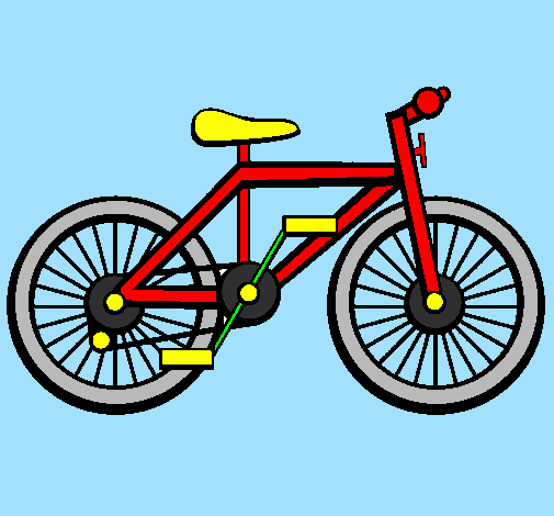 dessin à colorier bicyclette