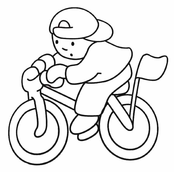 coloriage à dessiner bicyclette en ligne