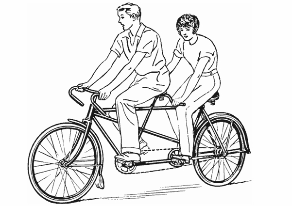 dessin � colorier bicyclette en ligne