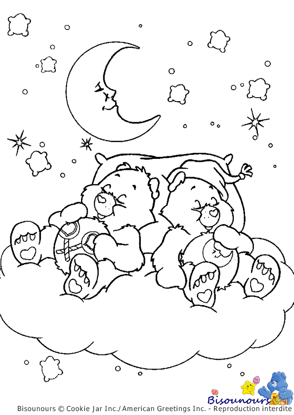 coloriage bisounours noel