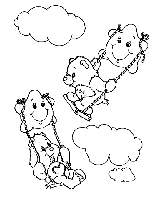 coloriage bisounours a colorier