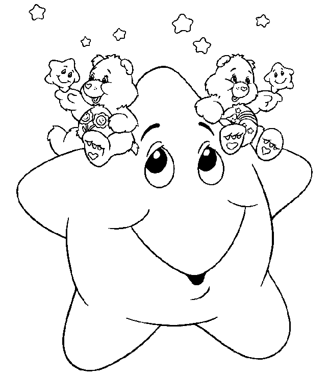 coloriage a imprimer bisounours gratuit