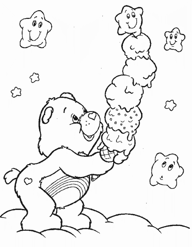 coloriage de bisounours a imprimer