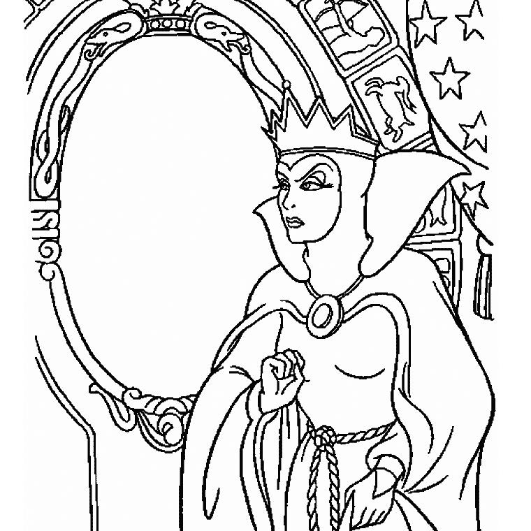 coloriage blanche neige