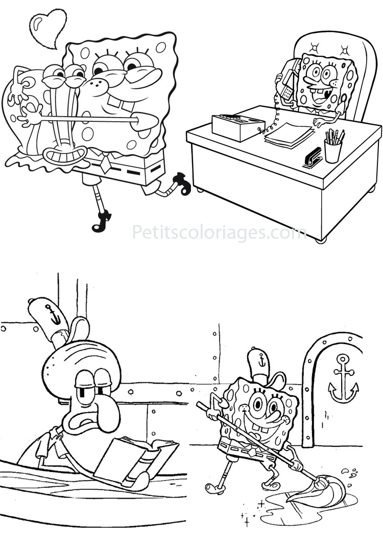 Coloriage Bob L Eponge En Ligne | Imprimer et Obtenir une ...