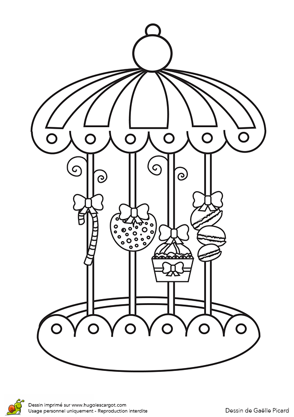 coloriage à dessiner bonbons imprimer gratuit