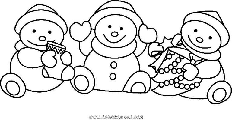 dessin bonhomme de neige noel