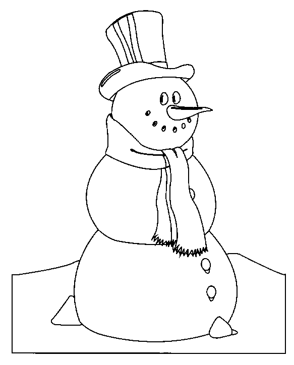 dessin magique bonhomme de neige